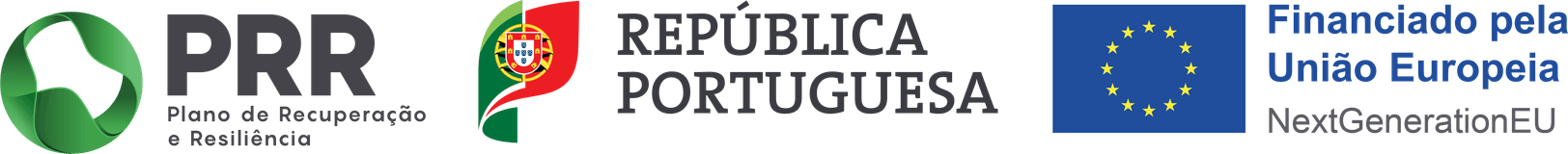 PRR – Plano de Recuperação e Resiliência · República Portuguesa · Financiado pela União Europeia – NextGenerationEU
